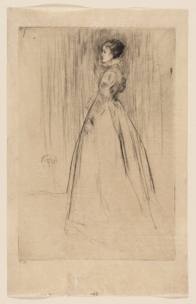 Fløjlskjolen (fru Leyland) af James McNeill Whistler