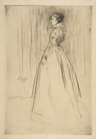 Fløjlskjolen (fru Leyland) af James McNeill Whistler