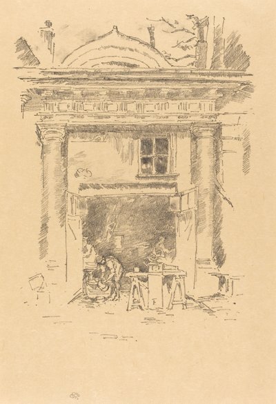 Hvidsmedene, Impasse des Carmélites af James Abbott McNeill Whistler