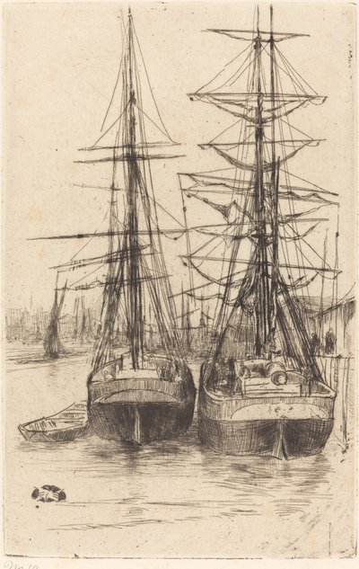 To Skibe af James Abbott McNeill Whistler