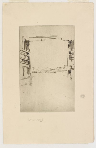 Under Old Battersea Bridge af James Abbott McNeill Whistler