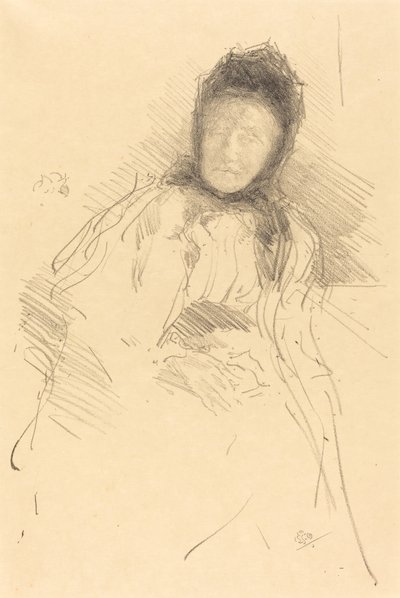 Ufærdig skitse af Lady Haden af James Abbott McNeill Whistler