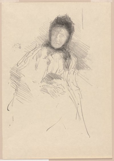 Ufærdig skitse af Lady Haden af James Abbott McNeill Whistler
