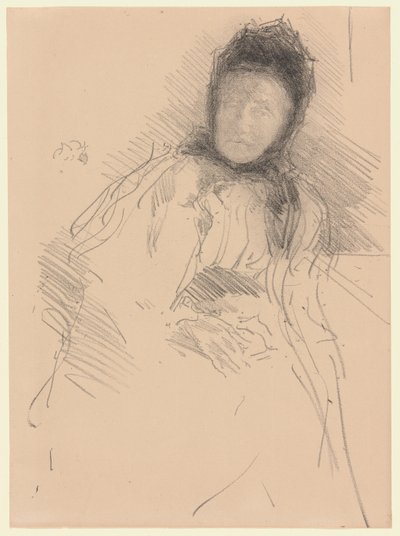 Ufærdig skitse af Lady Haden af James McNeill Whistler