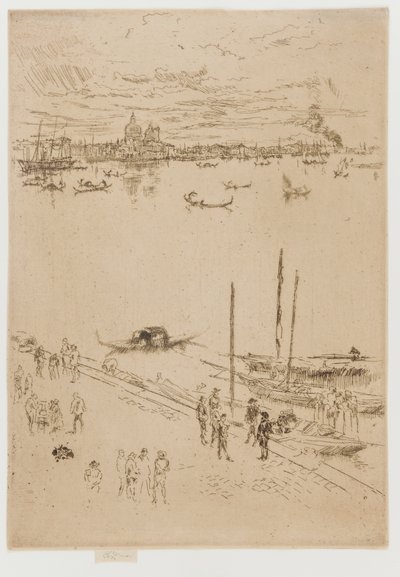 Opretstående Venedig af James Abbott McNeill Whistler