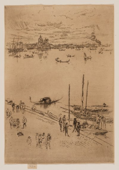 Opretstående Venedig af James Abbott McNeill Whistler
