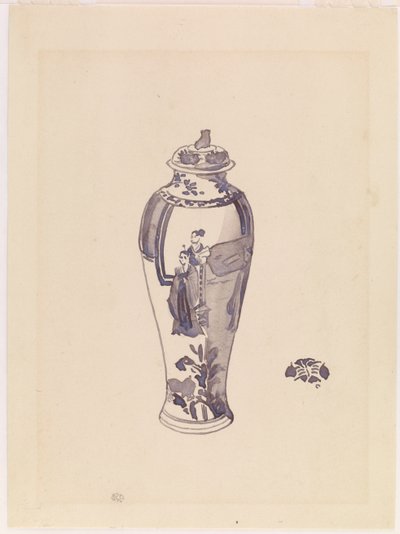 Vase med let svulmende krop af James Abbott McNeill Whistler