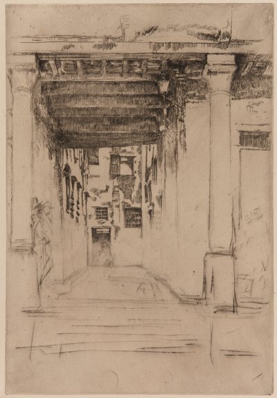 venetiansk domstol af James Abbott McNeill Whistler