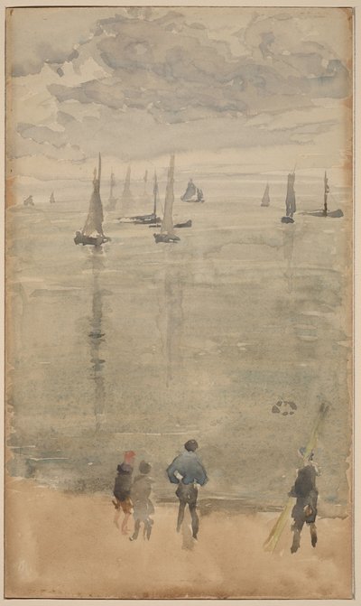 Violet [note?]... Fiskerbådenes tilbagevenden af James McNeill Whistler