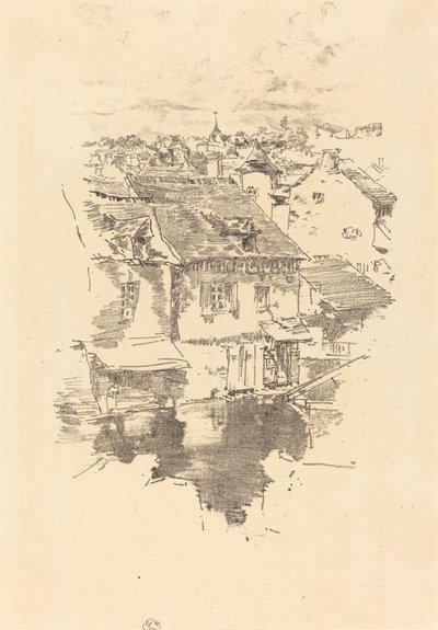 Vitré: Kanalen af James Abbott McNeill Whistler