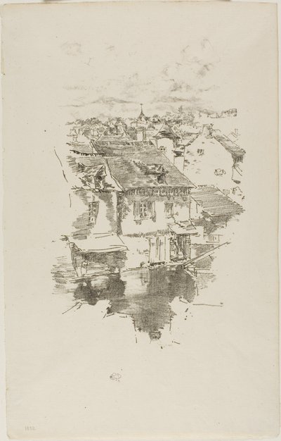 Vitré: Kanalen af James Abbott McNeill Whistler