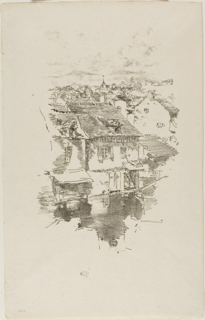 Vitré: Kanalen af James McNeill Whistler