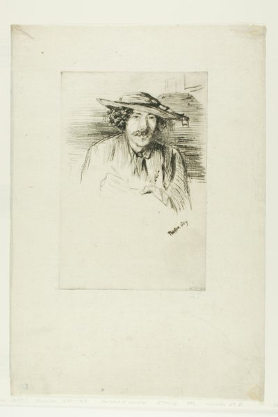 Whistler med en hat af James Abbott McNeill Whistler
