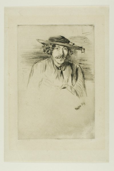 Whistler med en hat af James Abbott McNeill Whistler
