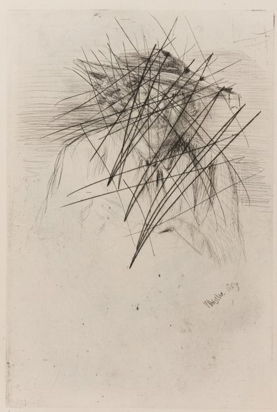 Whistler med hat af James Abbott McNeill Whistler