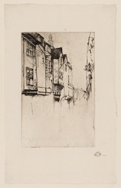 Great Street, London af James Abbott McNeill Whistler