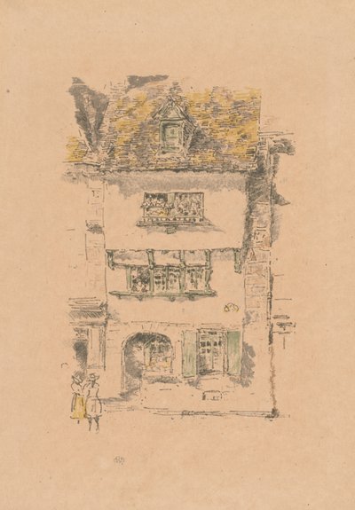 Det gule hus, Lannion af James McNeill Whistler