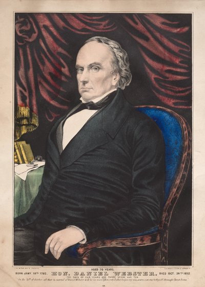 Hon. Daniel Webster, 70 år gammel af James Merritt Ives