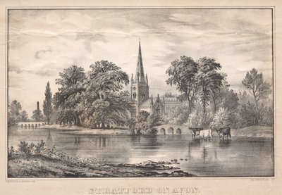 Stratford på Avon af James Merritt Ives