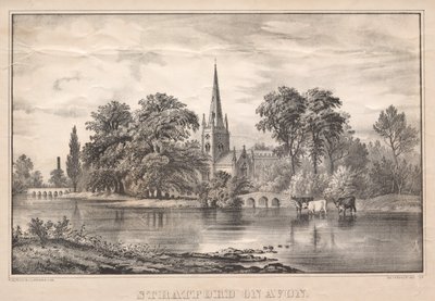 Stratford på Avon. af James Merritt Ives