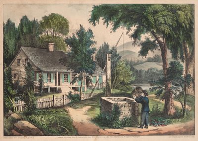 Den gamle egetræsspand af James Merritt Ives