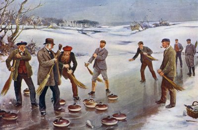 Curling (farve litho) af James Michael Brown