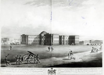Sydøst udsigt over det nye regeringshus, Calcutta af James Moffat