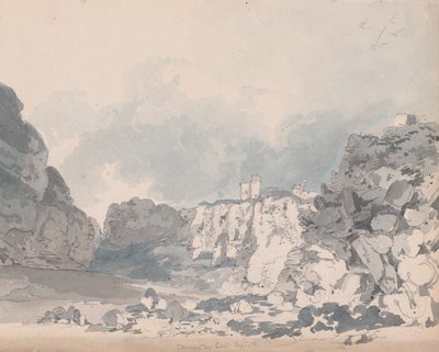Dunnottar Castle (wc over grafit på papir) af James Moore