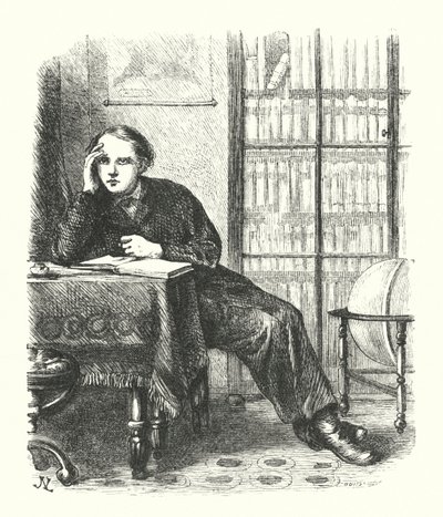 The Earnest Student (gravering) af James N. Lee