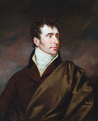 Portræt af en herre, som menes at være Thomas Campbell, digter (olie på lærred) af James Northcote