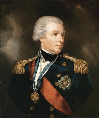 Portræt af admiral William Waldegrave af James Northcote