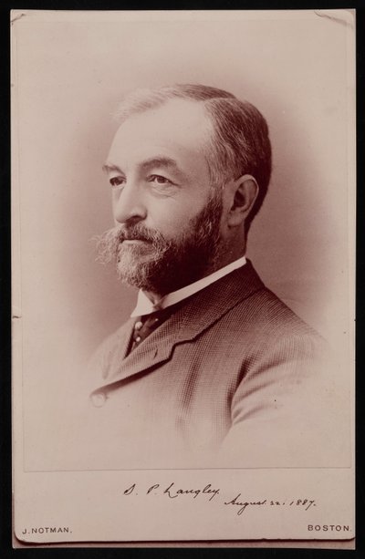 Portræt af Samuel Pierpont Langley 1834-1906, 22. august 1887. af James Notman