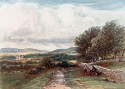 "Bolton Castle" (farvelitografi) af James Orrock