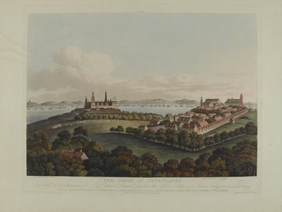Danmark 1807: Belejringen af København, indgraveret af Robert Pollard (1792-1867) og Joseph Constantine Stadler (1780-1812) udgivet i 1807 (farvet akvatint) af James Pattison Cockburn