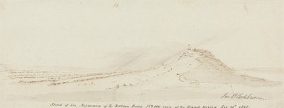 Skitse af den russiske hærs optræden, 152.000 mænd ved Grand Review, 10. september 1815 af James Pattison Cockburn