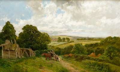 Kanalen ved Old Basing, Hampshire af James Peel