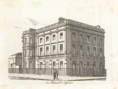 Harewood House, Hanover Square, London af James Peller Malcolm