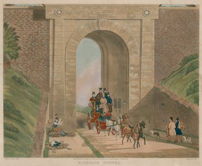 Highgate Archway af James Pollard