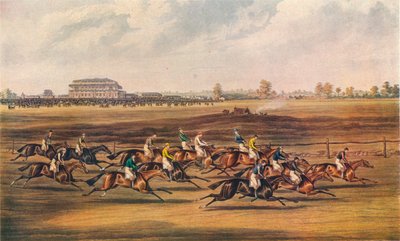 Race for the Great St. Leger Stakes, 1836. Approvation - Off in good Style, 1837. af James Pollard