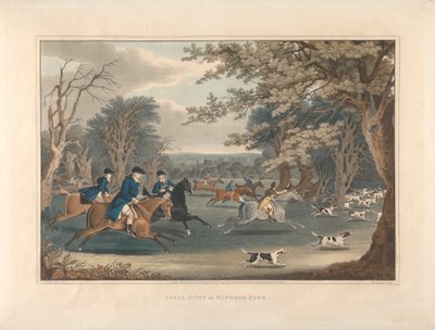 Royal Hunt i Windsor Park af James Pollard
