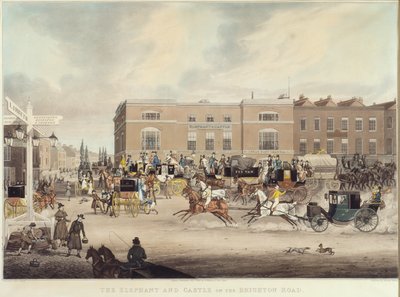 Elefanten og slottet på Brighton Road af James Pollard