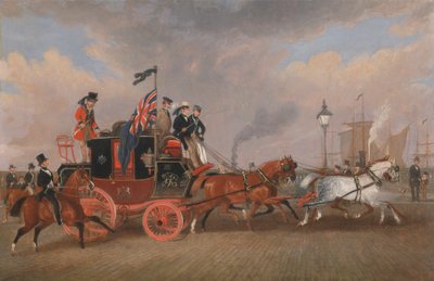 The Last of the Mail Coaches i Newcastle upon Tyne af James Pollard