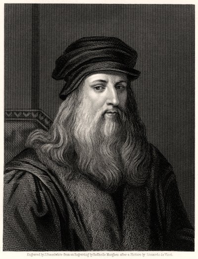Leonardo da Vinci, 1800-tallet af James Posselwhite