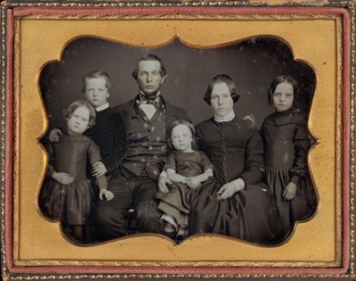 Portræt af en familie, ca. 1848 (foto) af James Presley Ball