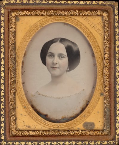 Portræt af en kvinde, ca. 1850 (foto) af James Presley Ball