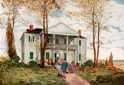 Morris-Jumel Mansion, Washington Heights, c1700-tallet 1921. af James Preston