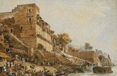 The Man Mundil eller Hindoo Observatory, Benares 1829 af James Prinsep