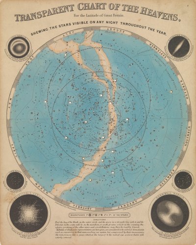 Kort over himlen (baggrundsbelyst) af James Reynolds