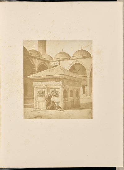 [Springvand i Sülemaniye-moskéens gårdsplads]. af James Robertson