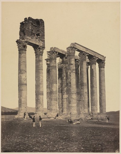 Tempel for Jupiter Olympius, ca. 1853. af James Robertson